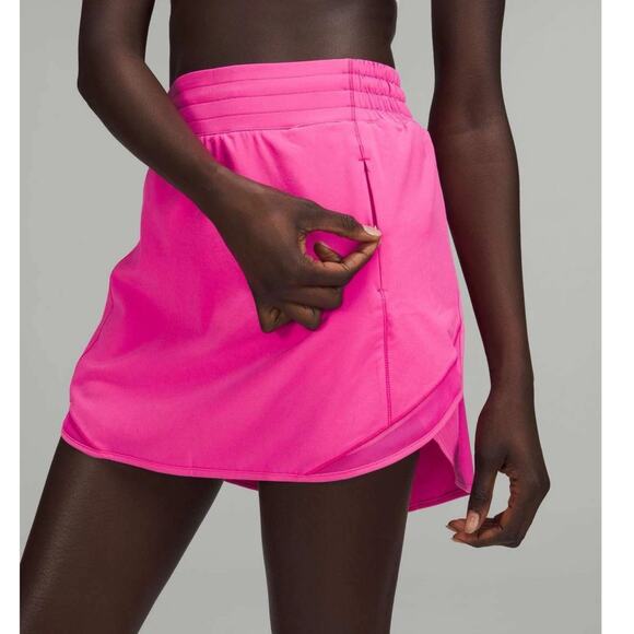 Lululemon Hotty Hot High Rise Skort Sonic Pink Size 4 Athletic PickleBall Tennis - Picture 3 of 11